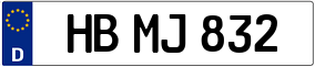 Trailer License Plate